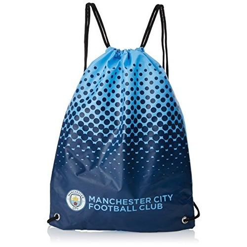 Manchester City FC Official Football Fade Design Gym Bag