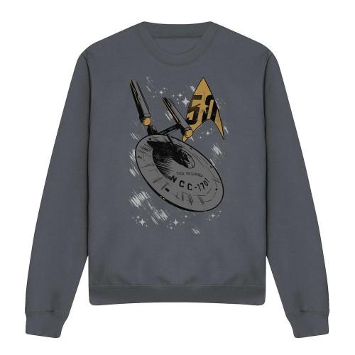 STAR TREK Unisex Adult Enterprise Dash Sweatshirt