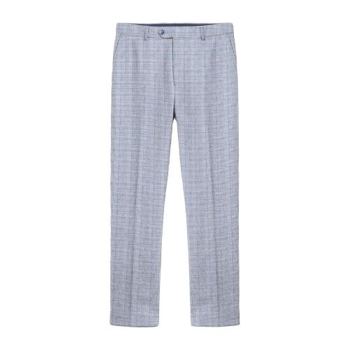 LAMBRETTA Mens George Pow Check Suit Trousers