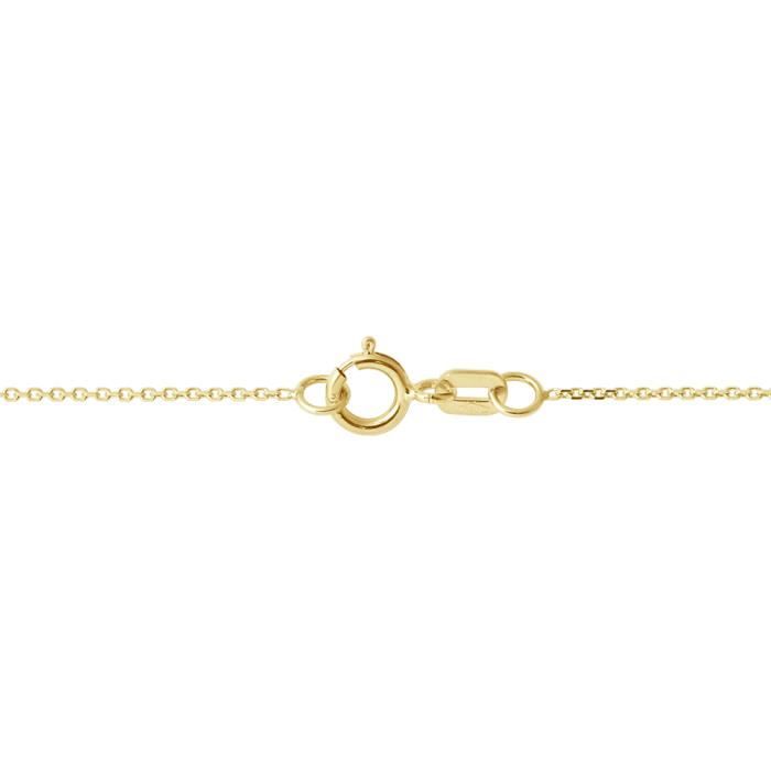 Channel - LEA &; ARTHUR - Small Model - 375 Yellow Gold - Length 30 Cm - Forçat Mesh