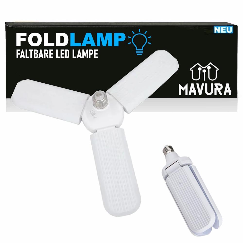 FOLDLAMP Garage Lamp Work Light Foldable Lamp LED Light Bulb Workshop E27