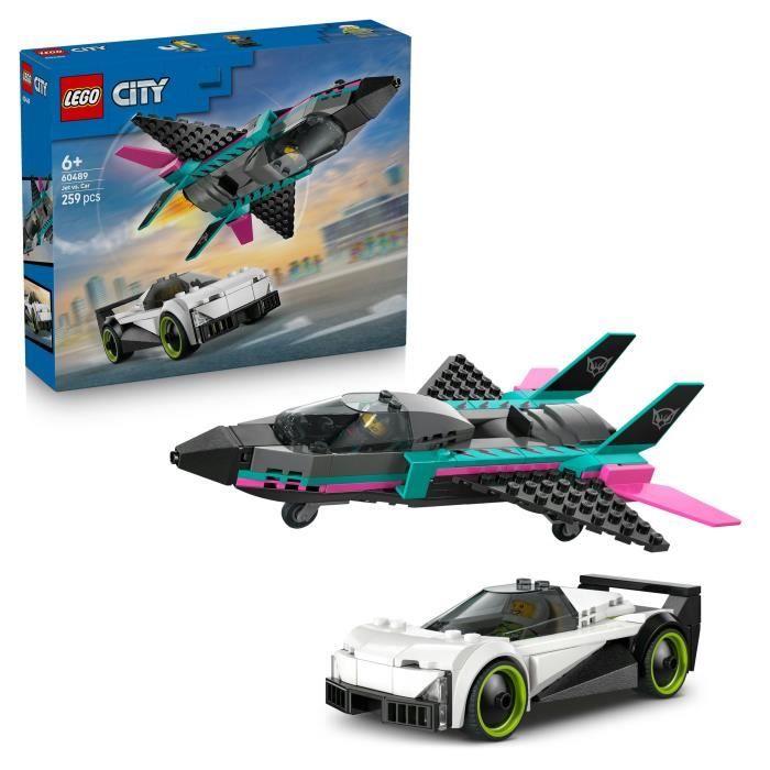 LEGO City 60489 The Jet Vs. the Car - Construction Toy for Ages 6+ - Gift Idea