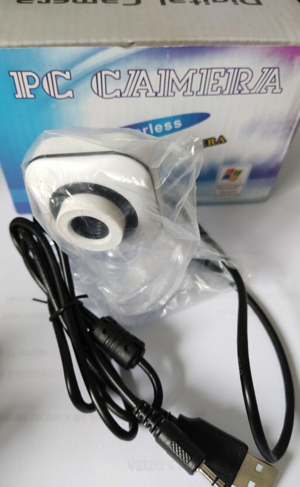 Webcam PC Camera USB Digital White
