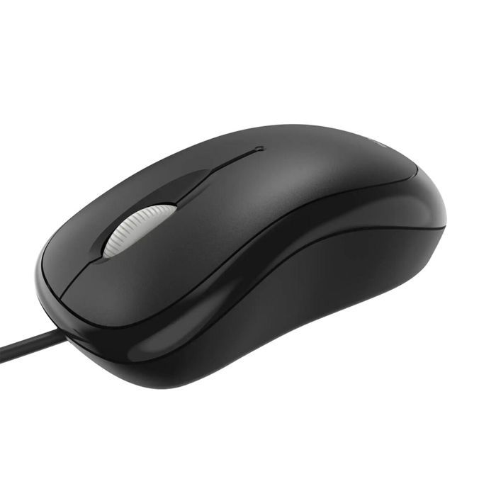 Optical Mouse - INCACE - P58-00019 - Black - USB-A - Ambidextrous
