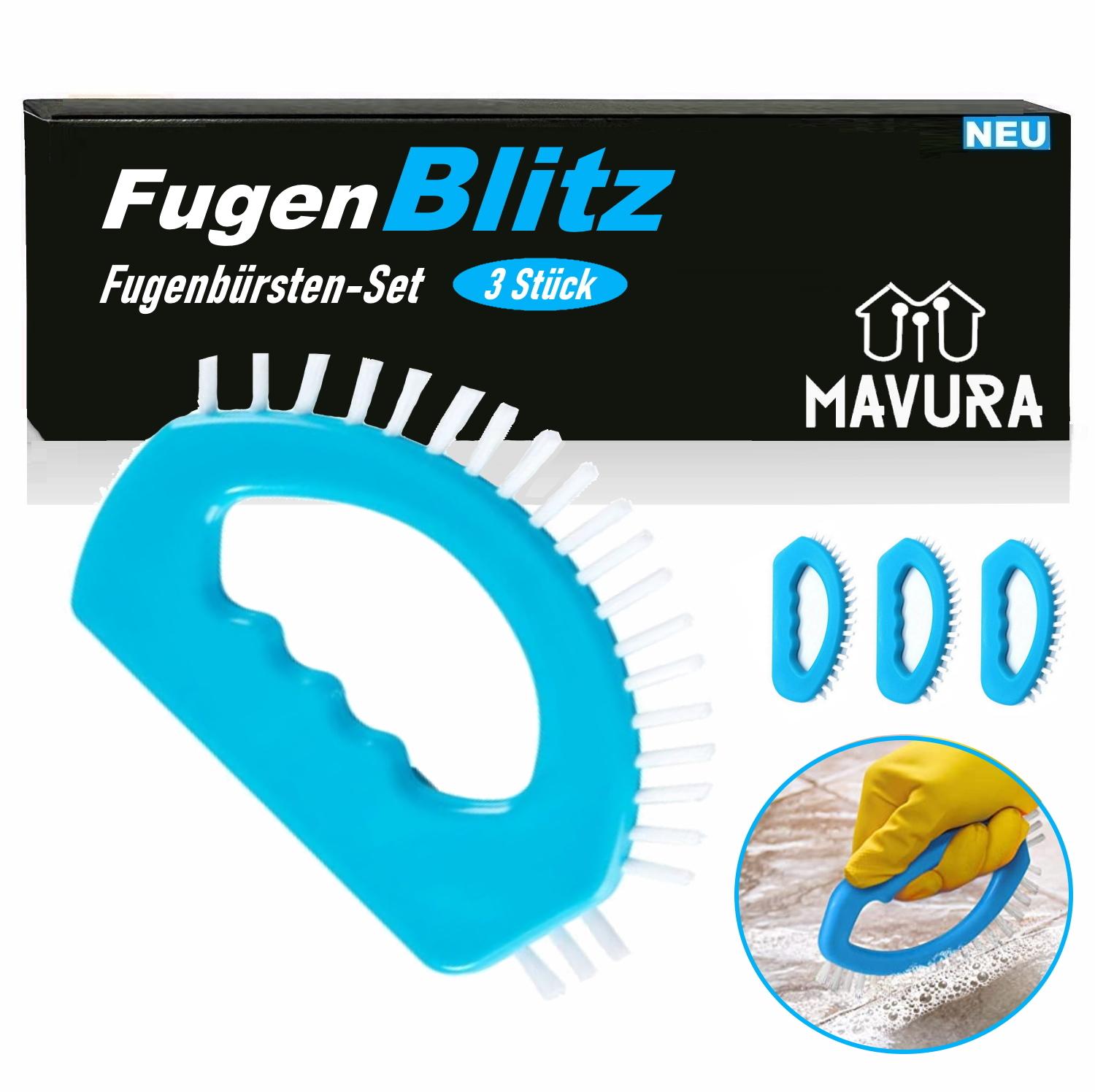 FugenBlitz Joint Brush Bathroom Joint Cleaning Joint Cleaning Brush Edges Brush 3x