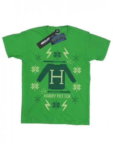 HARRY POTTER Boys Christmas Knit T-Shirt