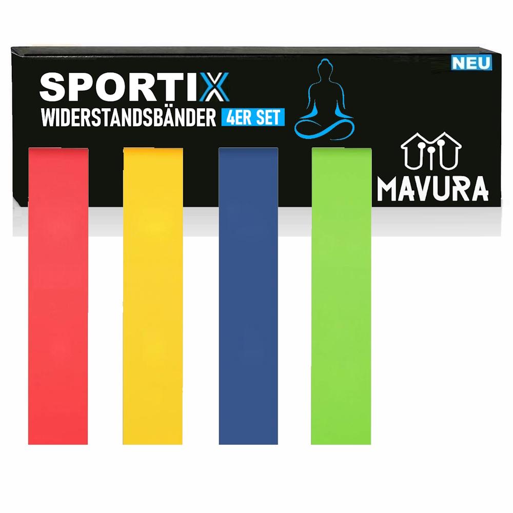 SPORTIX Resistance Bands Fitness Bands Gymnastics Bands Resistance Yoga Bands 4x