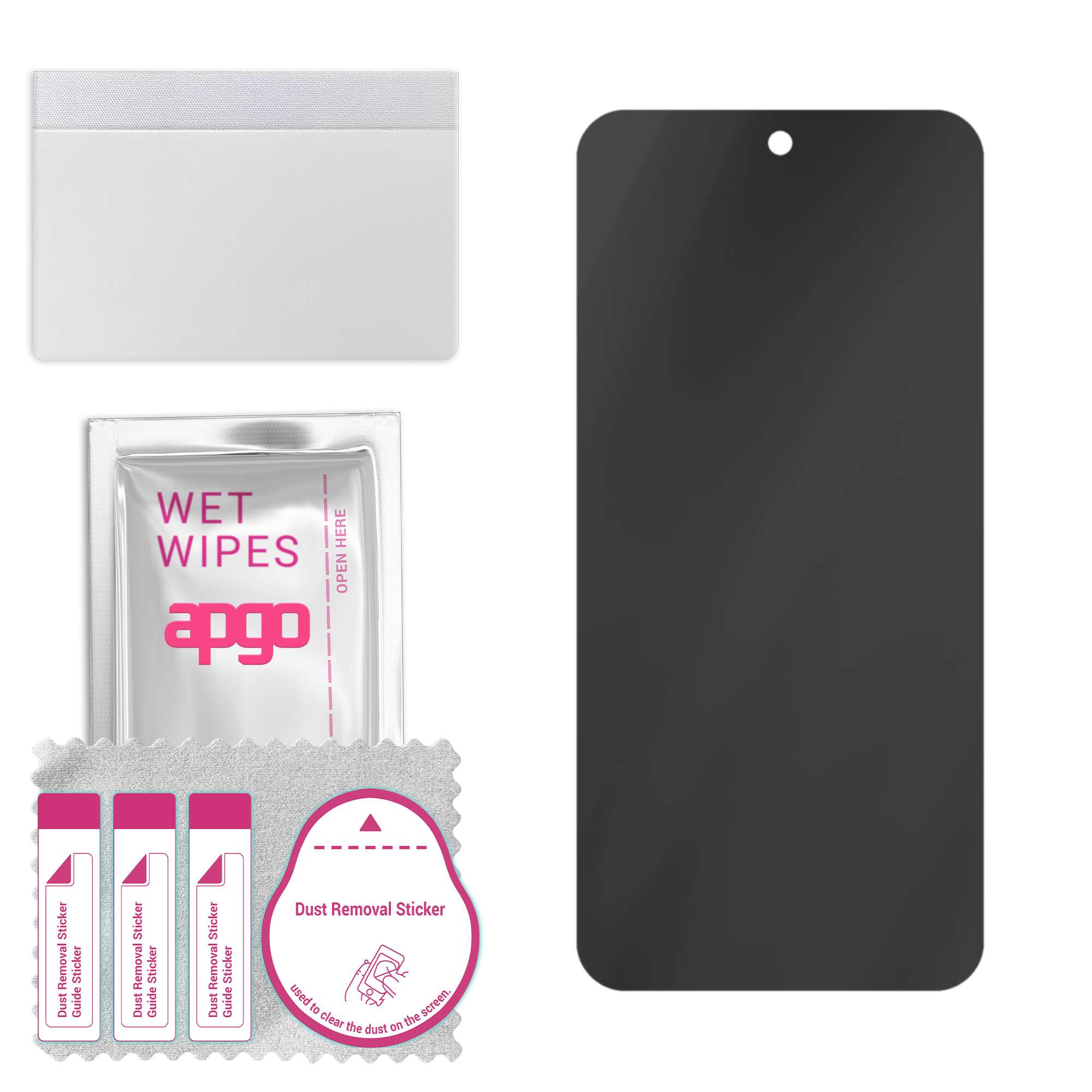 apgo Privacy Matte Hybrid Protective Glass Compatible with Nothing Phone 2, Flexible Nano Glass, Great Replacement for Tempered Glass, Scratch-resista