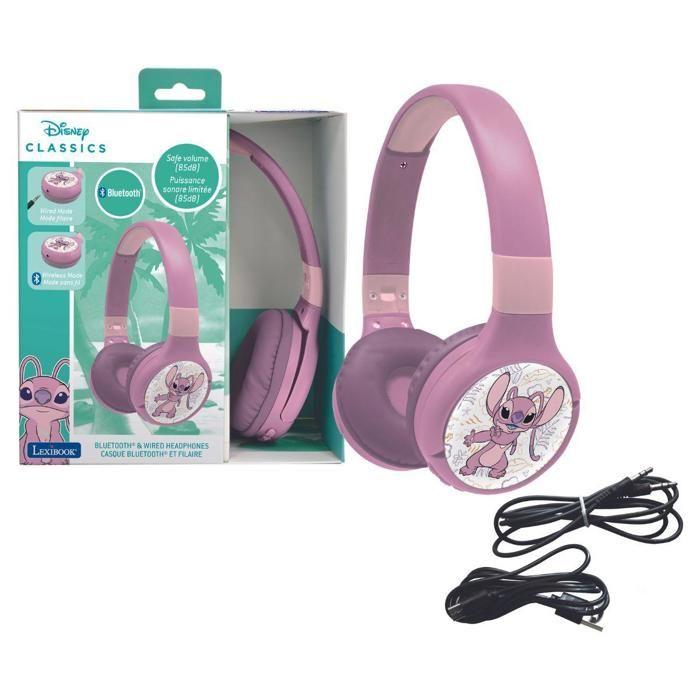 2-in-1 Bluetooth® and Wired Comfortable and Foldable Kids Headphones with Sound Limiting – Angel