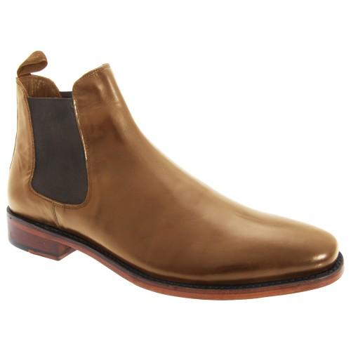 Kensington Classics Mens Twin Gusset All Leather Chelsea Boots