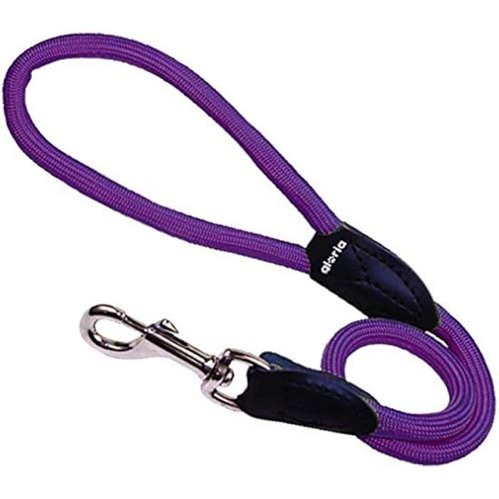 Leash - Gloria - Round Nylon - Resistant - Durable - For Black Dogs