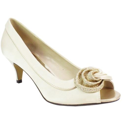 Lunar Womens/Ladies Ripley Satin Court Shoes