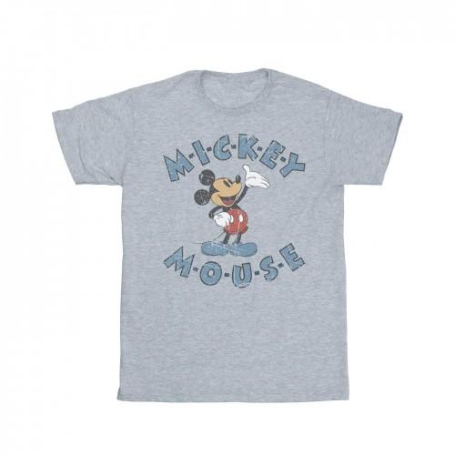 Disney Womens/Ladies Mickey Mouse Dash Cotton Boyfriend T-Shirt