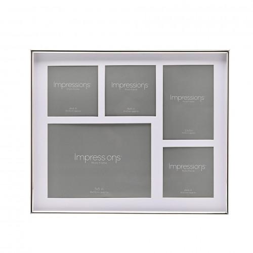 Impressions Multi Aperture Silver Plated Frame