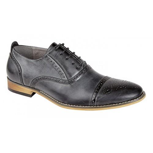 Goor Mens Capped Lace Oxford Brogue Shoes