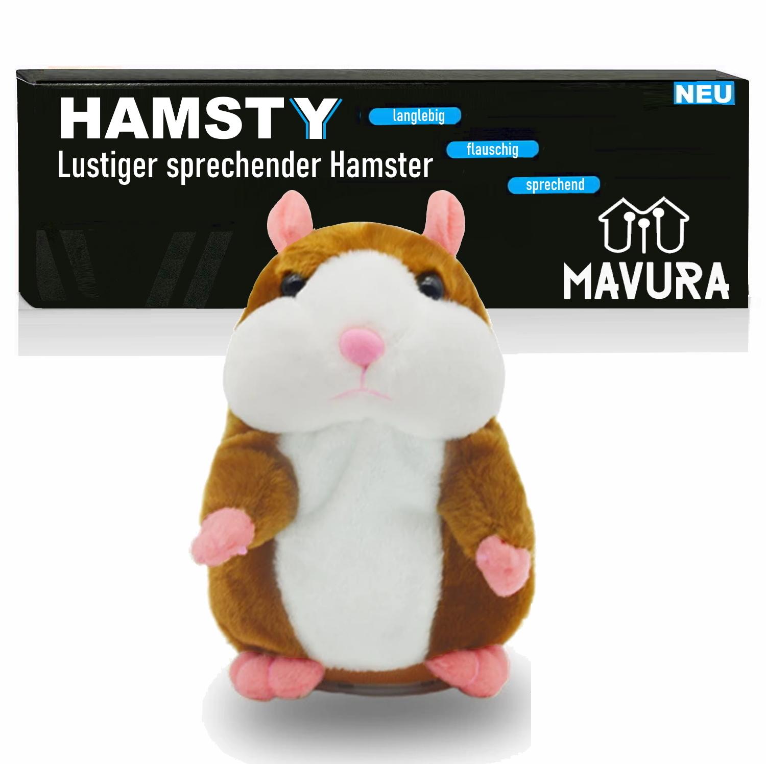 HAMSTY Talking Hamster Soft Toy Plush Toy Stuffed Animal Children Toy