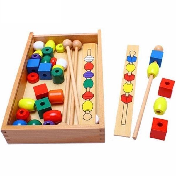 Game Beads To Thread Montessori Image Reconstitution