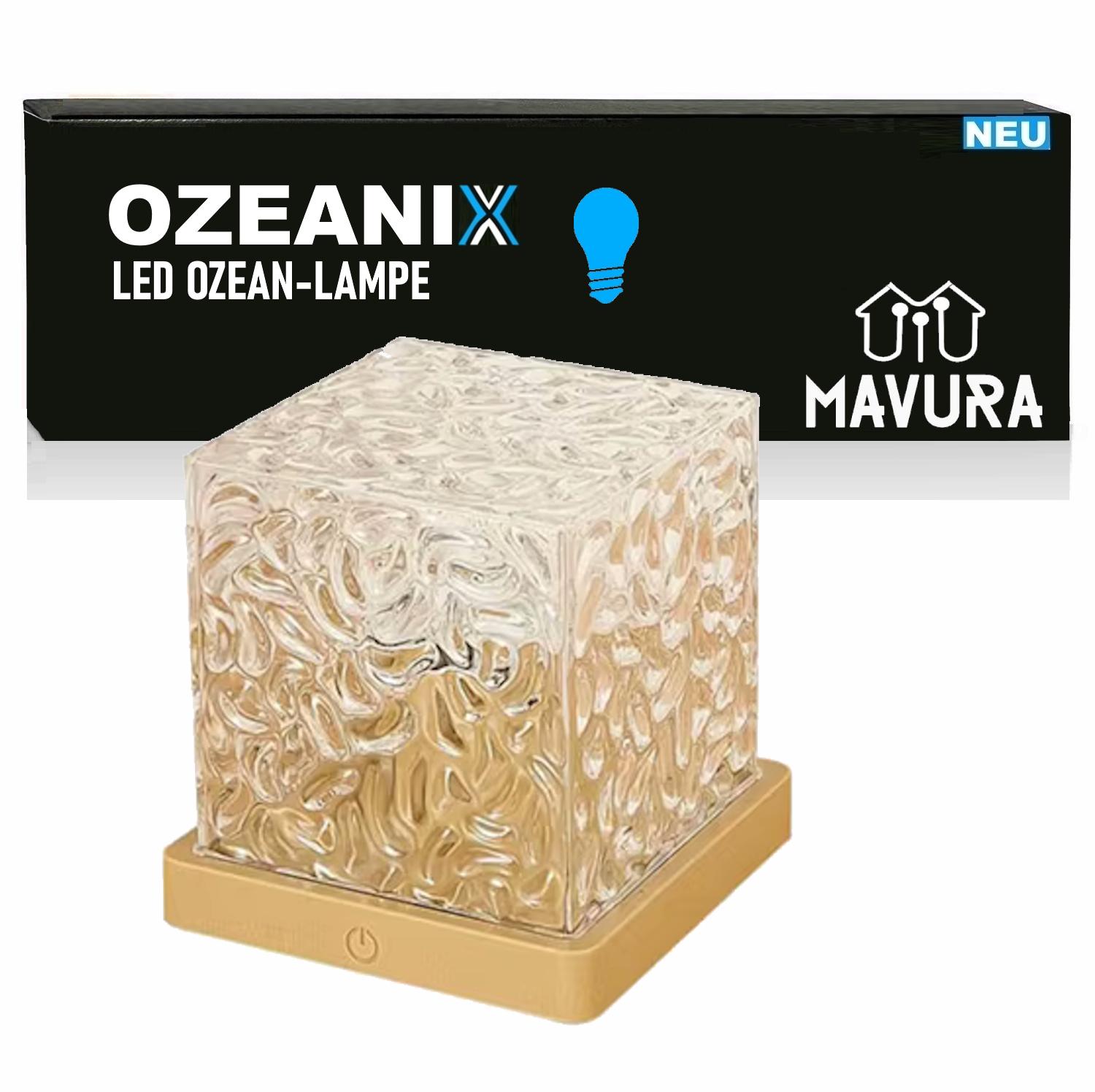 OZEANIX RGB LED Cube Northern Lights Ocean Lamp Wave Lamp USB Table Lamp