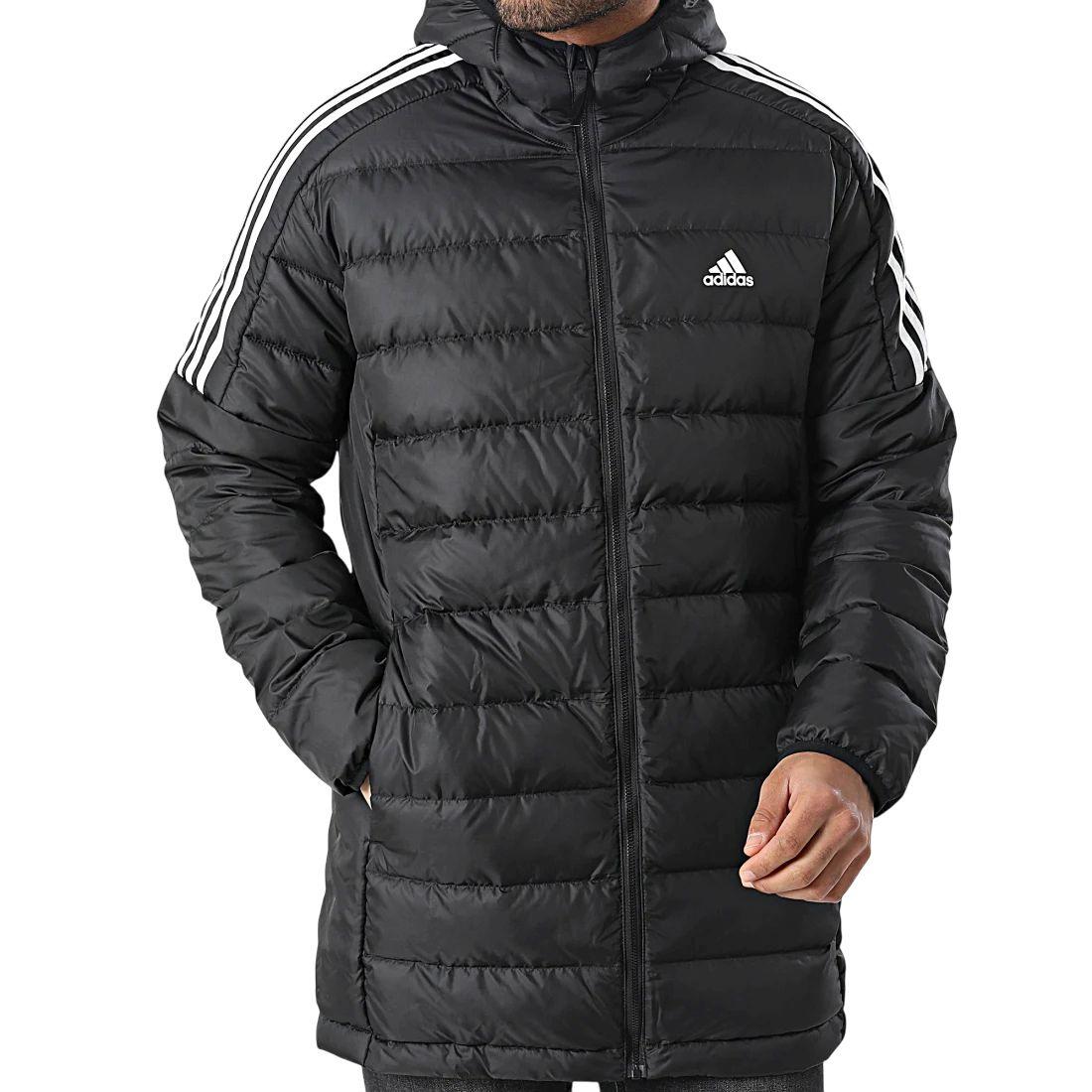 Adidas Essentials Down Parka - Herren Winter Daunen Jacke Mantel Schwarz GH4604 ORIGINAL