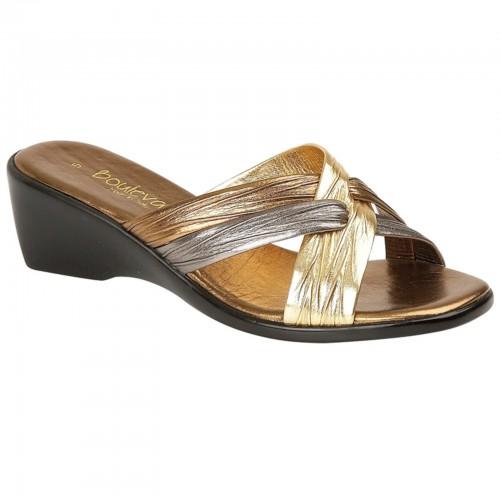 Boulevard Womens/Ladies X Over Mule Sandals