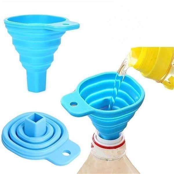 Collapsible Silicone Funnel for Kitchen, Water Bottle