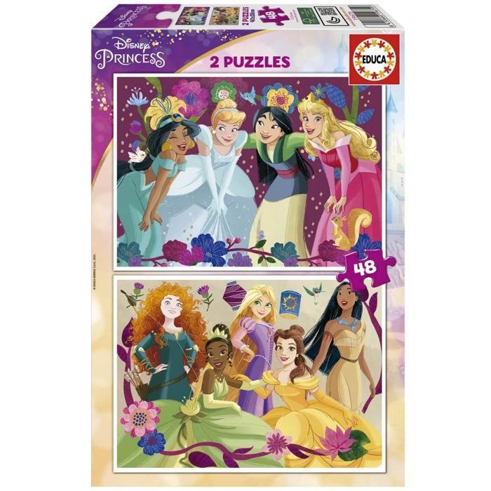 Puzzles 2X48 Pieces : Disney Princess