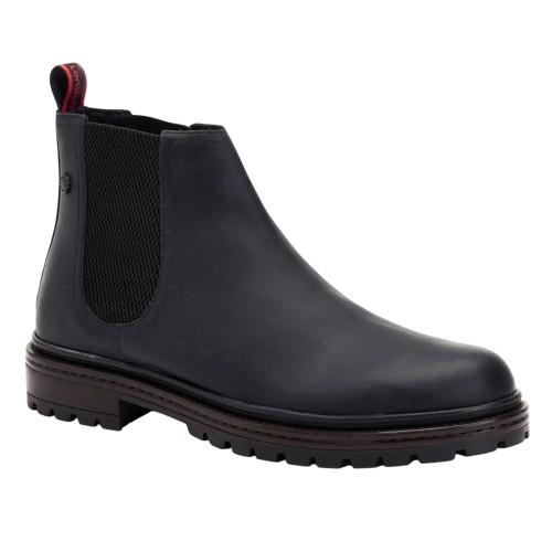 BASE LONDON Mens Walsh Leather Chelsea Boots