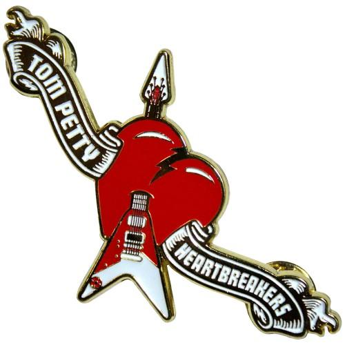 Tom Petty & The Heartbreakers Logo Heart Badge