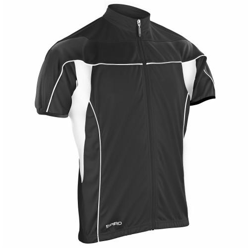Spiro Mens Bikewear / Cycling 1/4 Zip Cool-Dry Performance Fleece Top / Light Jacket
