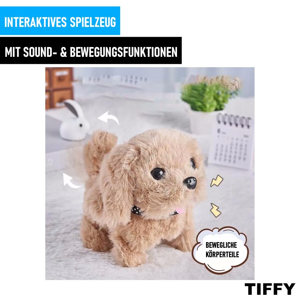 TIFFY Plush Toy Electronic Yelping Plush Puppy Toy with Accessories