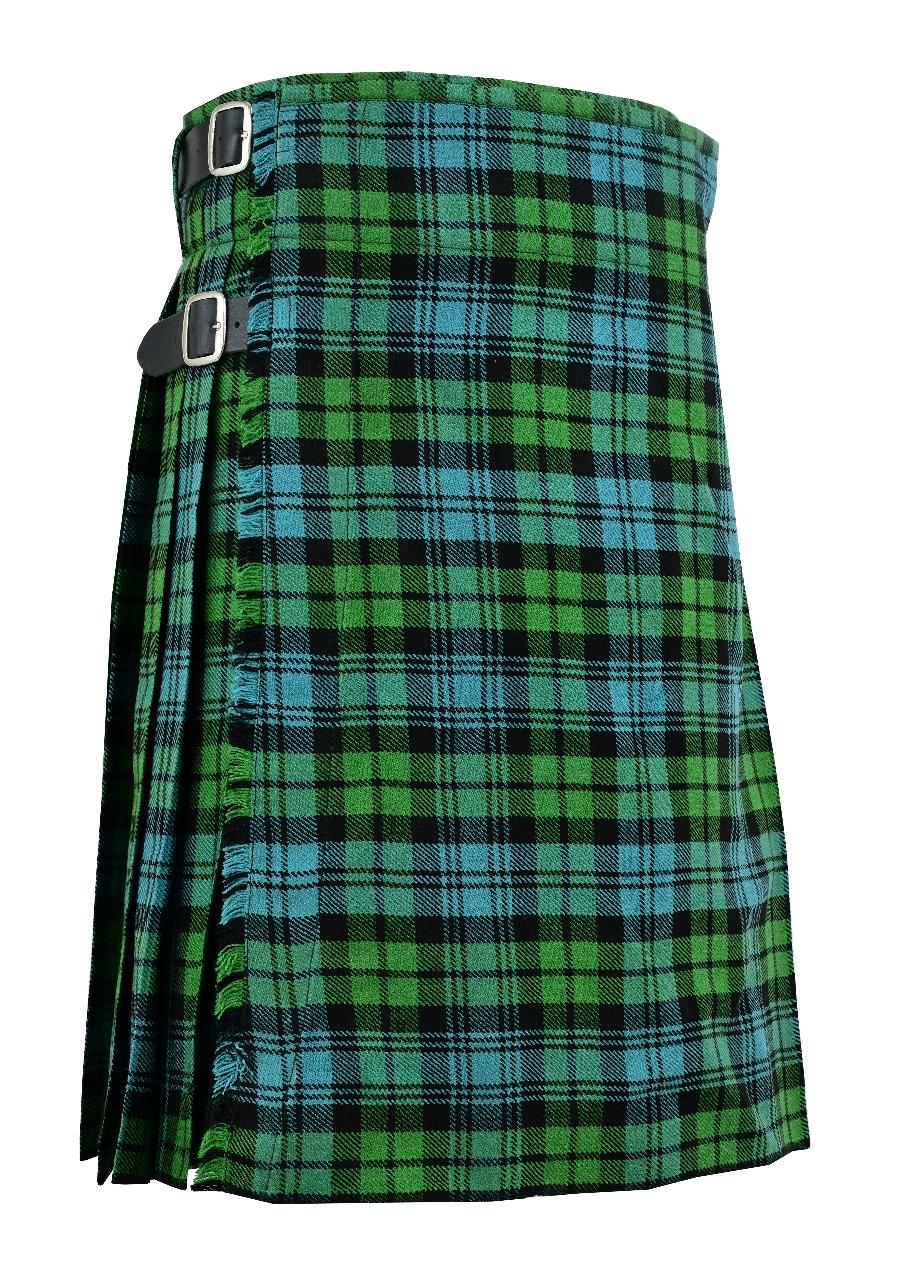 Scottish Kilt Campbell Tartan Traditional Highland Dress Skirts Wedding Attire