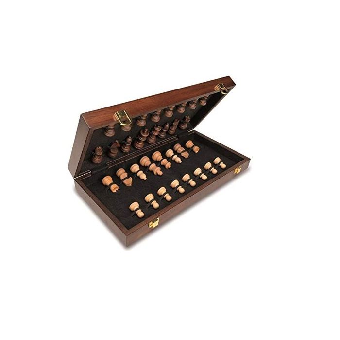 Chess Set - CAYRO - 1601 - Marquetry Box - 41 X 41 Cm - For Adults and Children from 8 Years Old