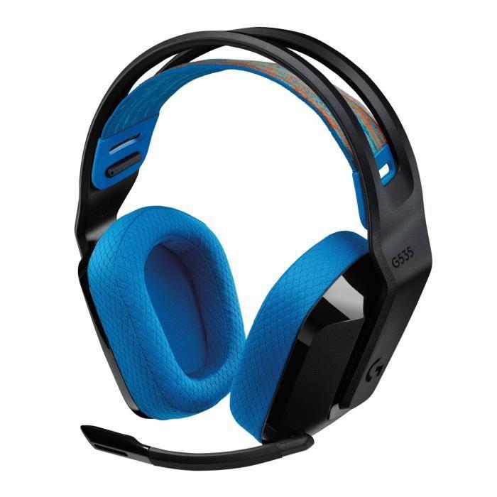 Gaming Headset - Wireless - Logitech G - G535 Lightspeed - PS5, PS4, PC, MAC - Black/Blue
