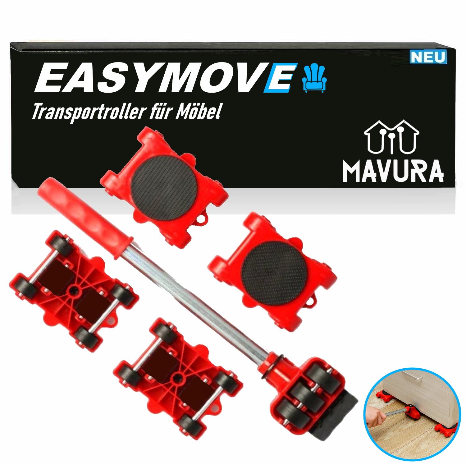 EASYMOVE Furniture Lifter Transport Roller Furniture Roller Set for Moving Furniture