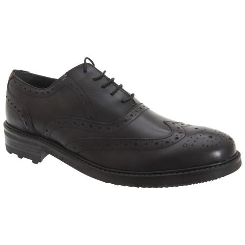 Roamers Mens 5 Eyelet Brogue Oxford Leather Shoes
