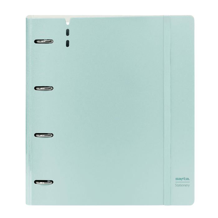 Ring Binder with Refill - Safta - 4 Rings of 35 Mm - 100 A4 Sheets - 27x4x32 Cm - Light Blue