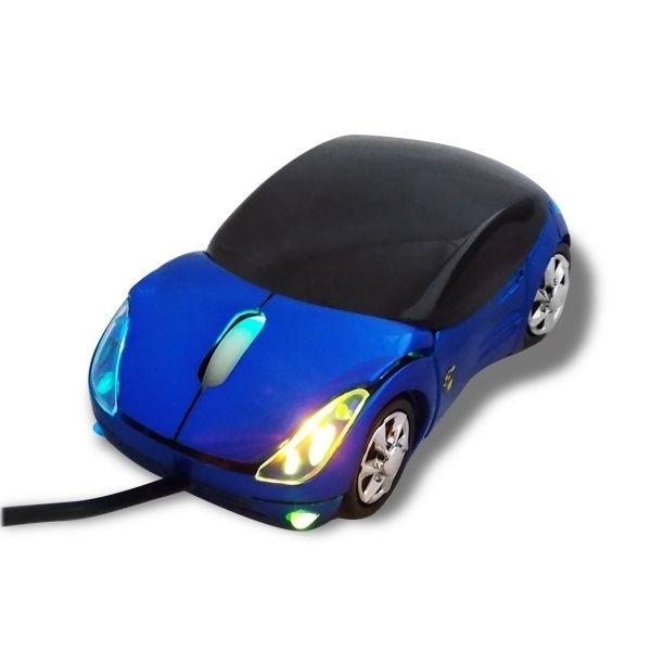 Blue Car-shaped USB Optical Computer Mouse