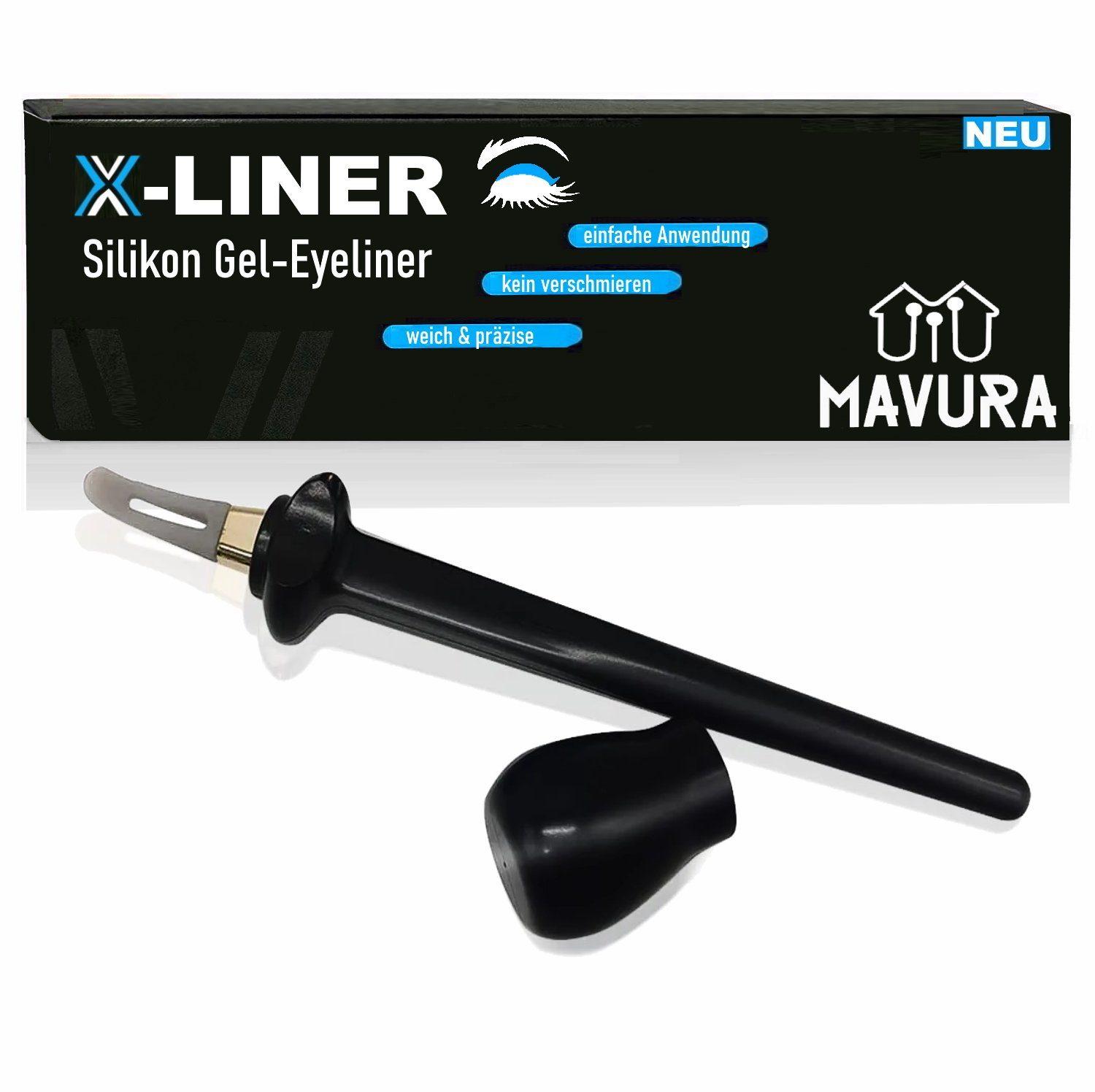 X-LINER Silicone Eyeliner Tool Stencil Smudge-proof Eye-Liner Drawing Gel Pen