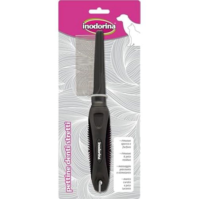Fine-Tooth Comb - INODORINA - Grooming - Eliminates Knots - Eliminates Dandruff - For Dog