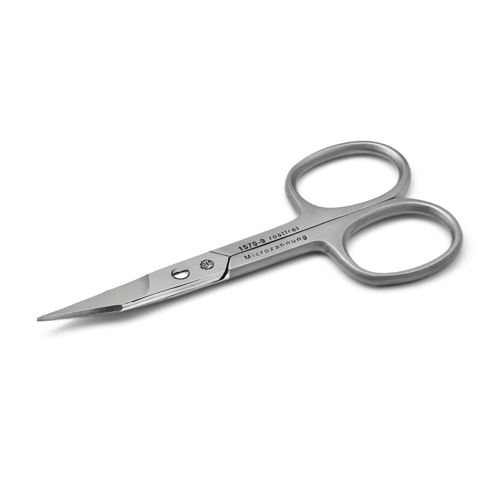 Hans Kniebes' Sonnenschein 2-in-1 Combination Nail Scissors with Tower Tip Blades for Cuticles, Stainless Steel