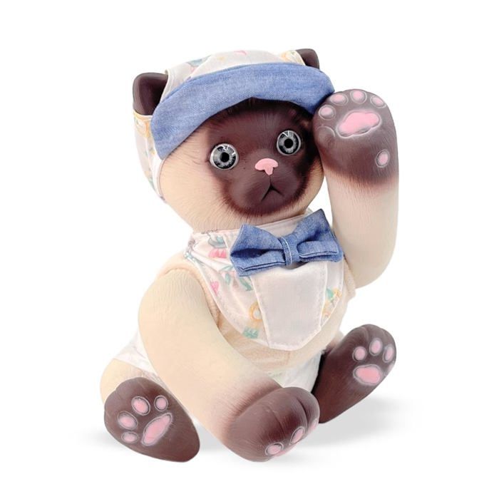 Plush Siamese Cat - Berjuan S.L - 35 Cm - Multicolor - Plastic - Modern - Films and Series Theme - Unisex
