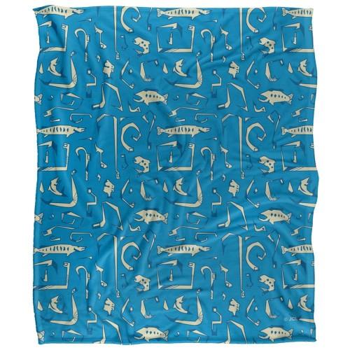 JQ Licensing Silky Fishing Rod Supersoft Blanket