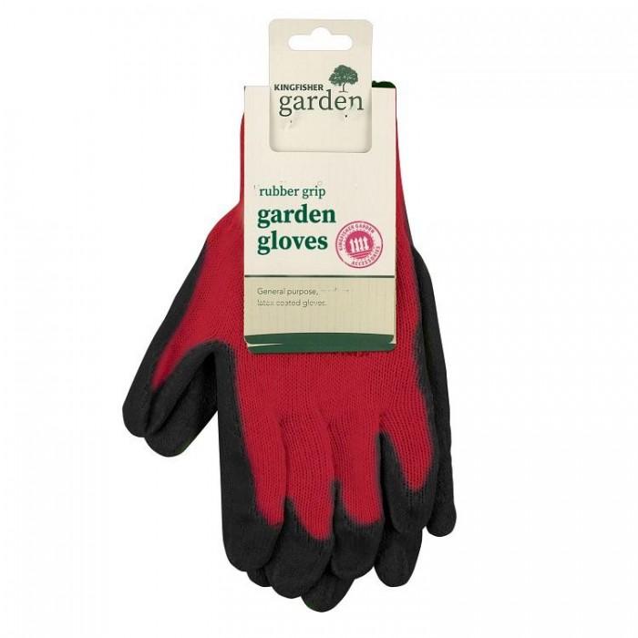 Kingfisher Large Rubber Grip Garden Gloves