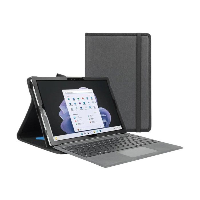 Flip Case - MOBILIS - Microsoft Surface Pro 8/9 - Black - Synthetic - Unisex