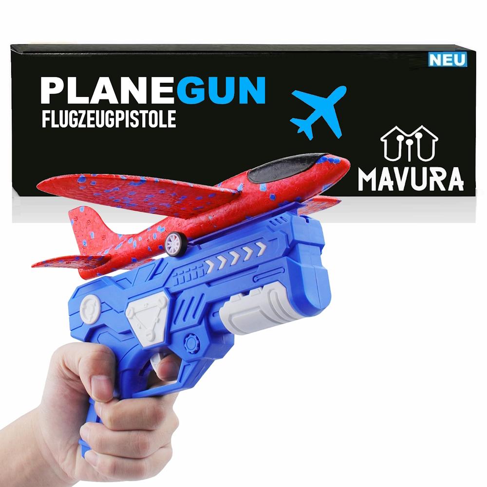 PLANEGUN Airplane Catapult Gun Aircraft Launcher Styrofoam Throwing Glider Launcher
