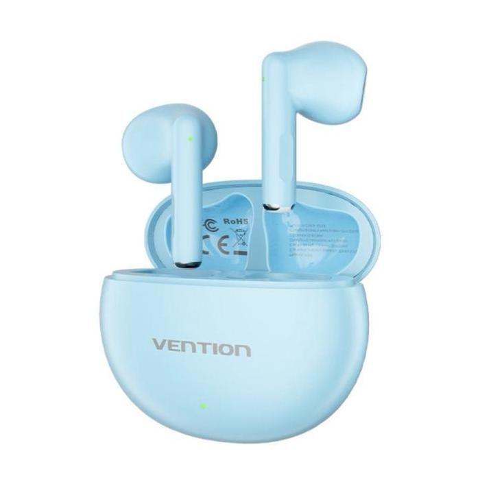 Wireless Earphones - VENTION - ELF E06 - Bluetooth - In-Ear - Blue