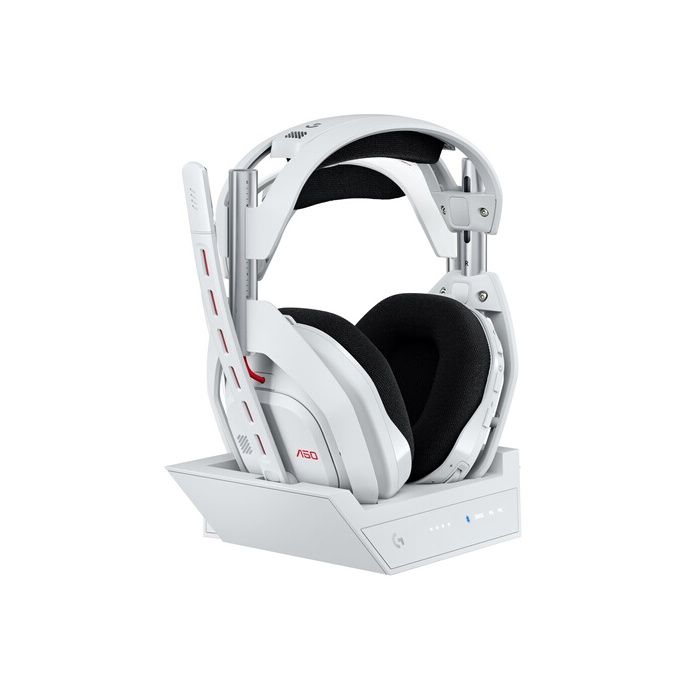 Gaming Headset - Wireless - Logitech G - Astro A50 Lightspeed Pro-G Graphene - Xbox, PS5, Switch, PC/Mac - White