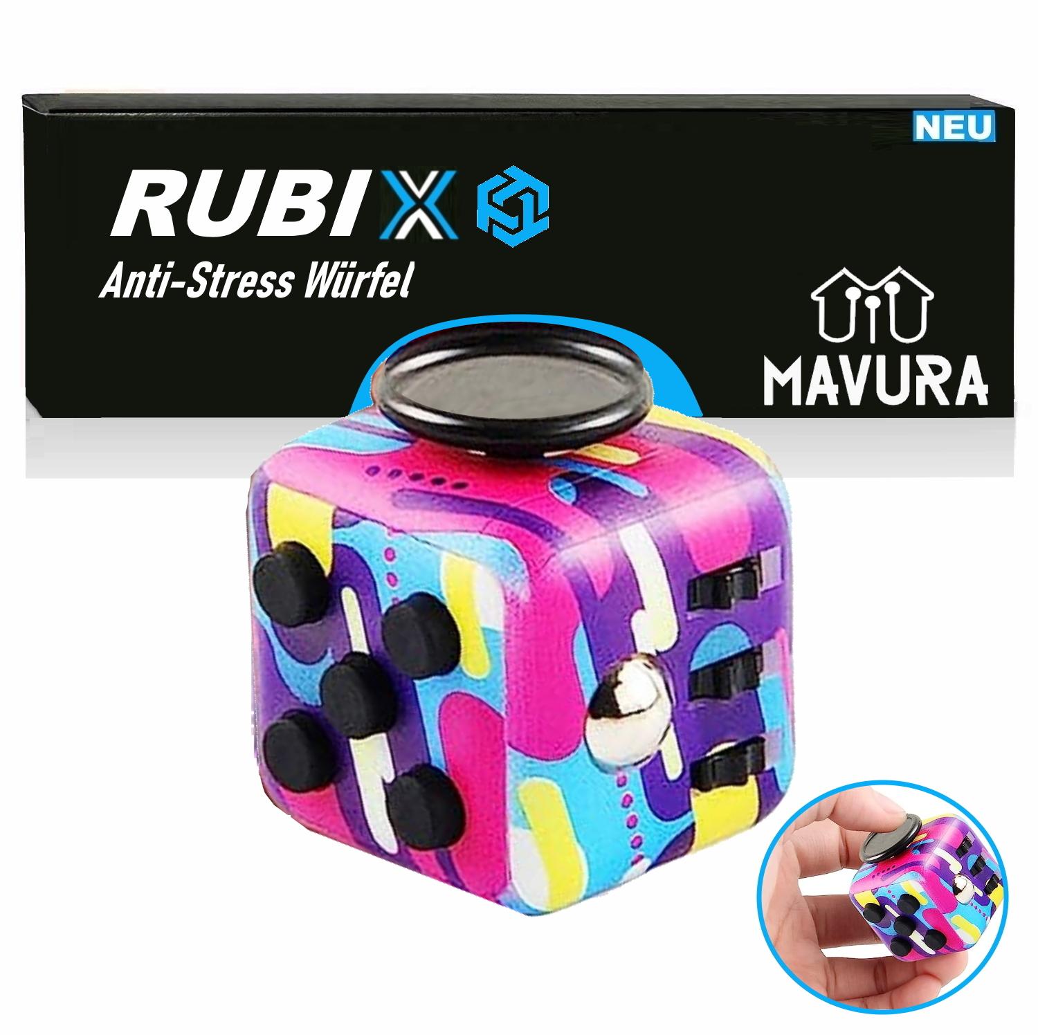 RUBIX Anti-Stress Cube Stress Cube for Stress Relief In Nervousness Fidget