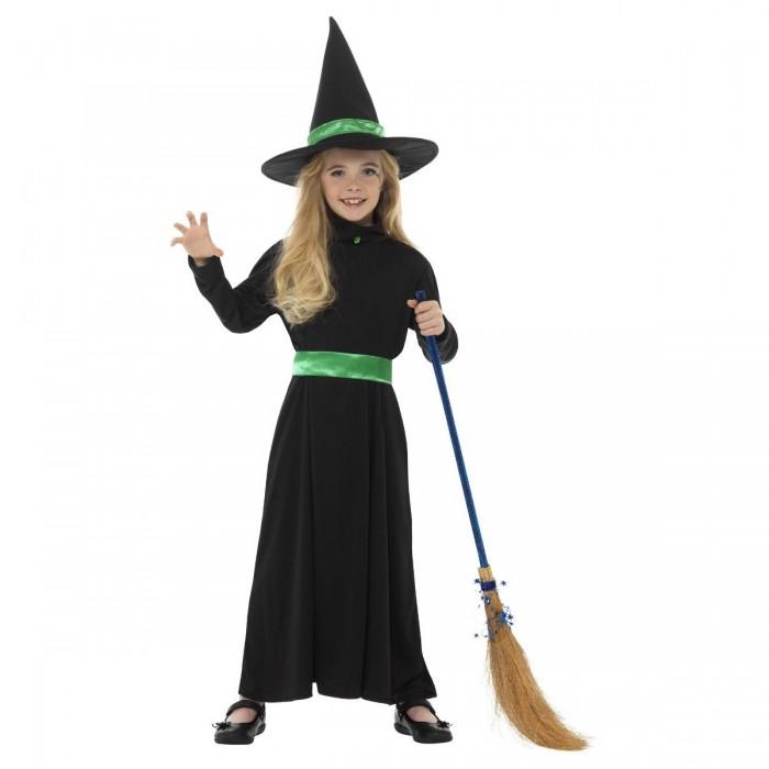 Smiffys Girls Wicked Witch Costume Set