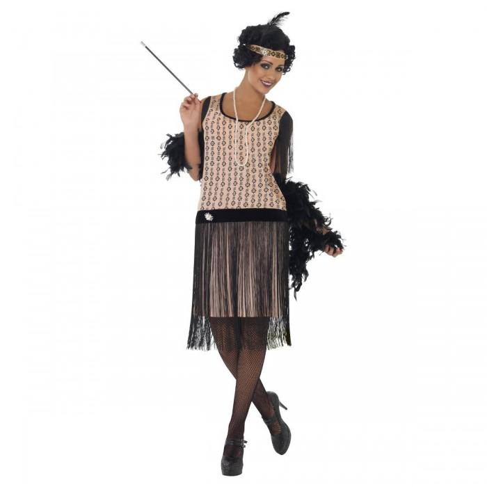 Smiffys Womens/Ladies 20s Coco Flapper Costume